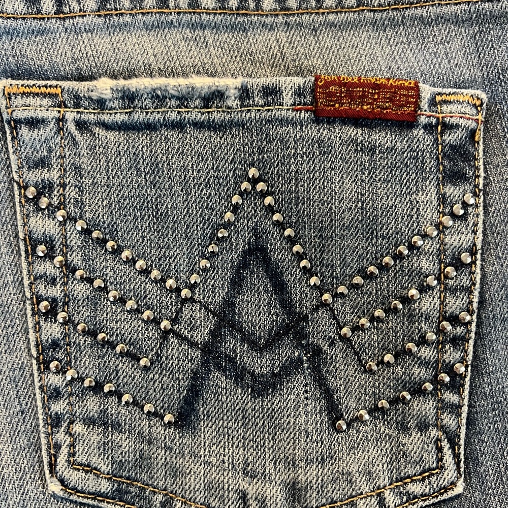 7 For all mankind studded A pocket Jeans size 29